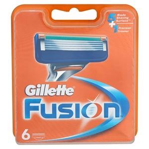 Gillette Бритвенные системы Fusion - 6 Сменных Кассет Набор сменных кассет для бритья Fusion - 6 шт