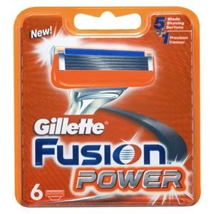 Gillette Бритвенные системы Fusion Power - 6 Сменных Кассет Набор сменных кассет для бритья Fusion Power - 6 шт