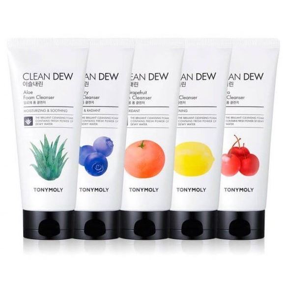 Tony Moly Cleansing Clean Dew Foam Cleanser Пенки для умывания с экстрактами цитрусов и фруктов