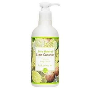 Holika Holika Body Care Pure Natural Body Lotion Lime Coconut Укрепляющее молочко для тела Кокос и Лайм