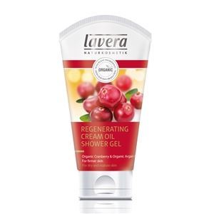 Lavera Body SPA Cranberry Regenerating Cream Shower Gel БИО Клюква и Аргана Восстанавливающий гель-крем для душа 