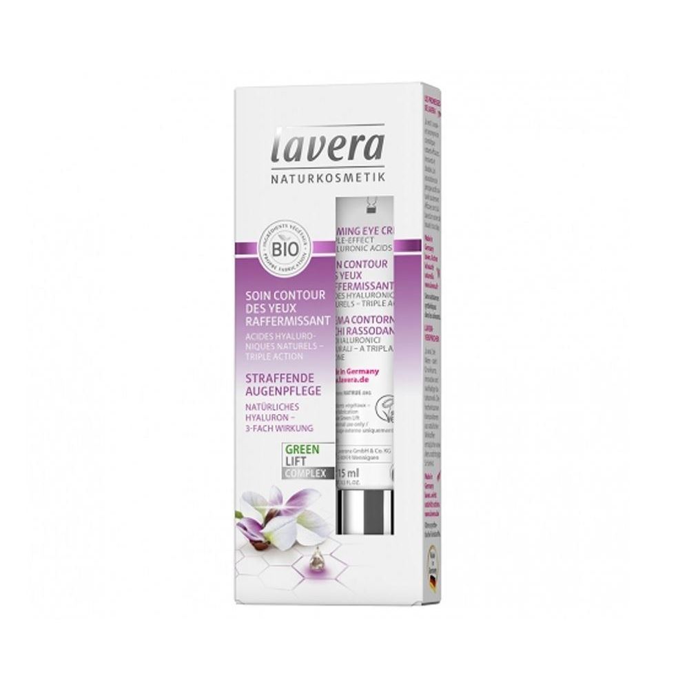 Lavera Faces  Firming Eye Cream Karanja Oil БИО крем для кожи вокруг глаз укрепляющий с комплексом Green Lift