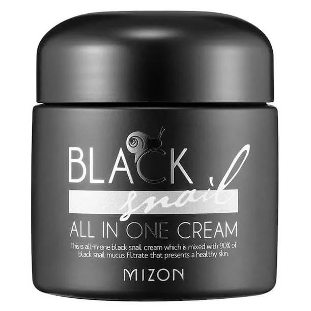 Mizon Snail  Black Snail All In One Cream Крем для лица с экстрактом черной улитки 90%