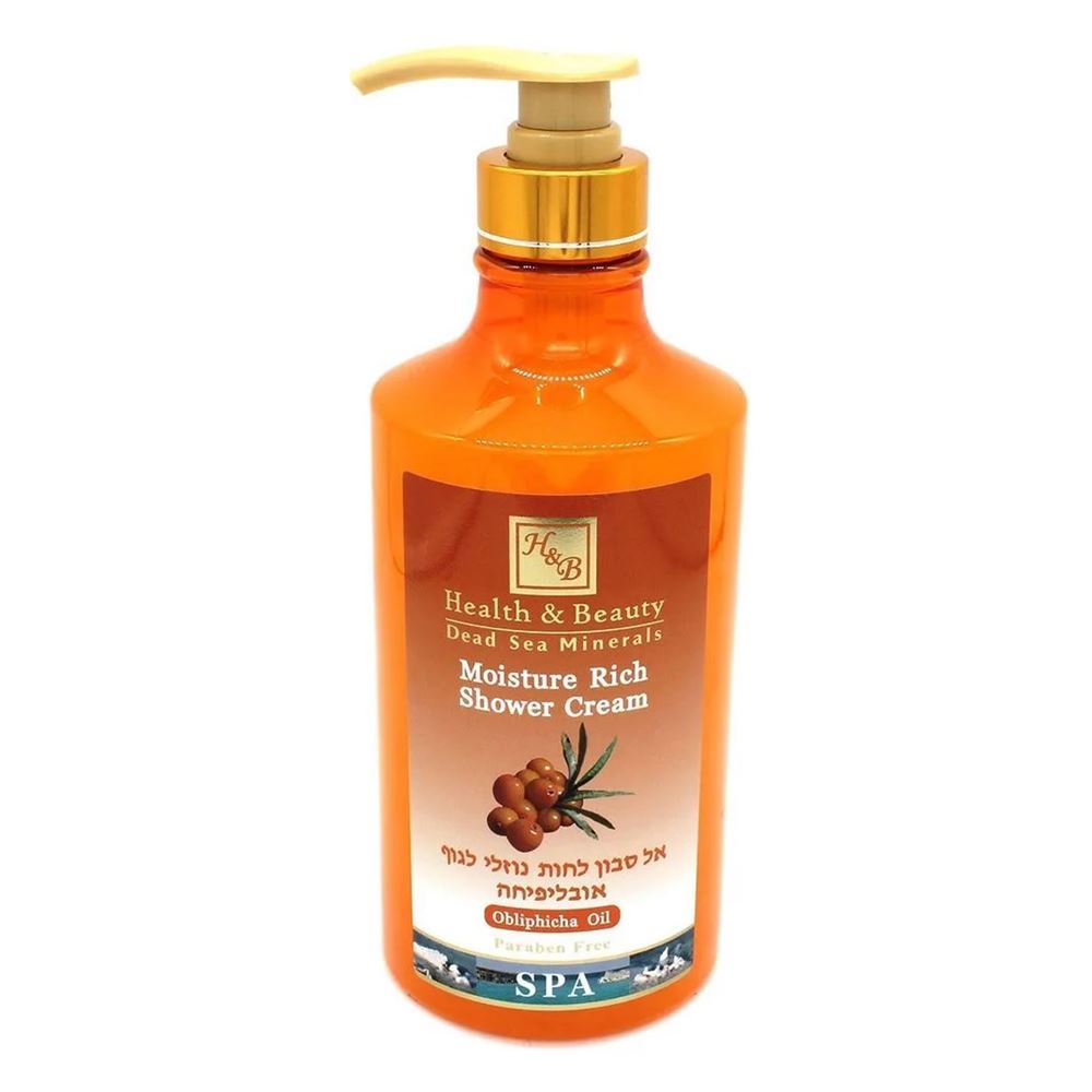 Health & Beauty Body SPA  Shower Cream Moisture Rich Obliphiha Oil Увлажняющее жидкое бесщелочное мыло для тела с маслом облепихи
