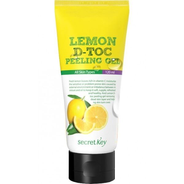 Secret Key Cleansing D-Toc peeling gel Lemon Пилинг-скатка для лица с экстрактом лимона