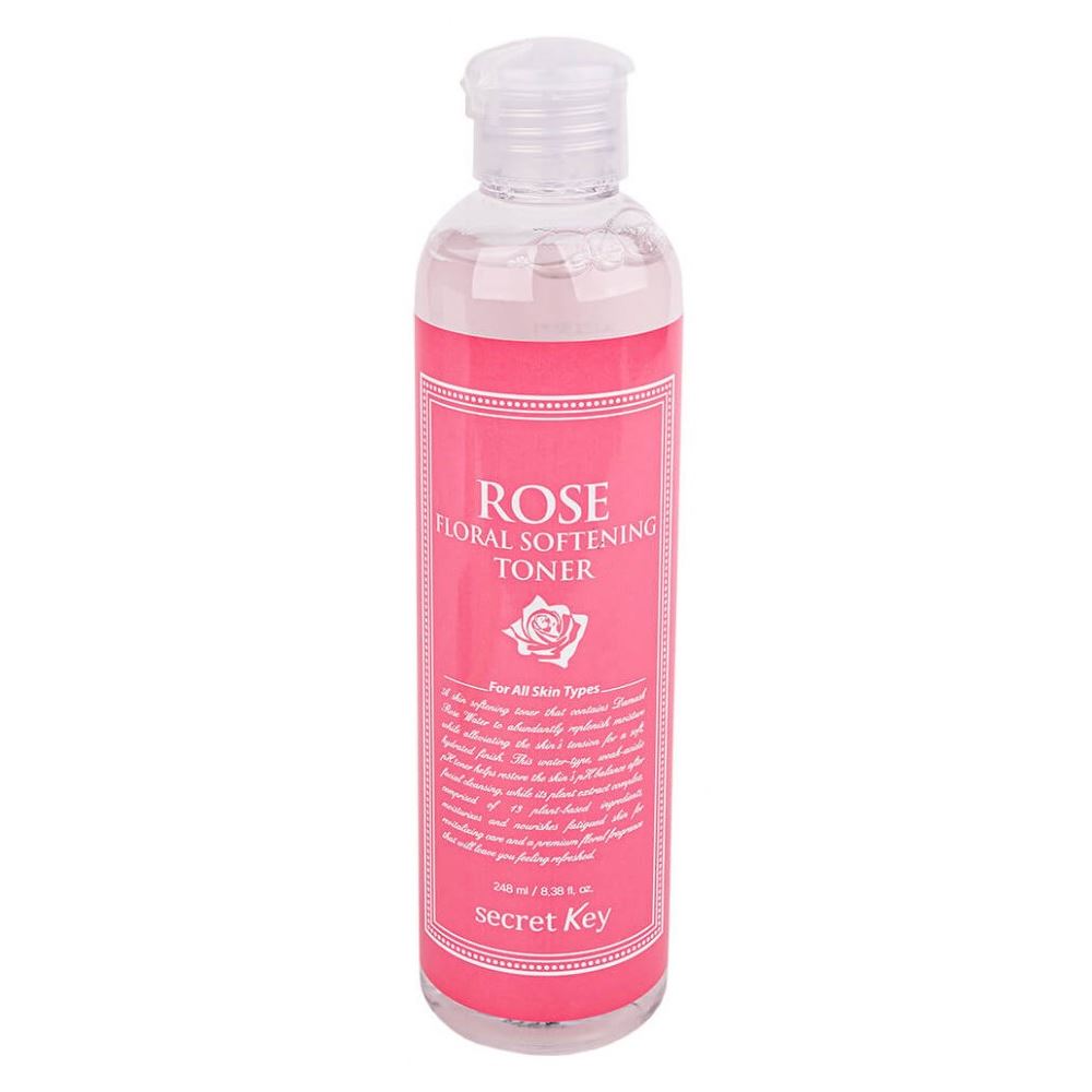 Secret Key Face Care Rose Floral Softening Toner  Тонизирующий тоник для лица с экстрактом Розы