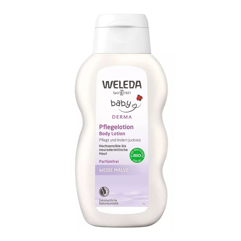 Weleda Для Малышей Молочко для тела с алтеем Молочко для гиперчувствительной кожи тела с Алтеем