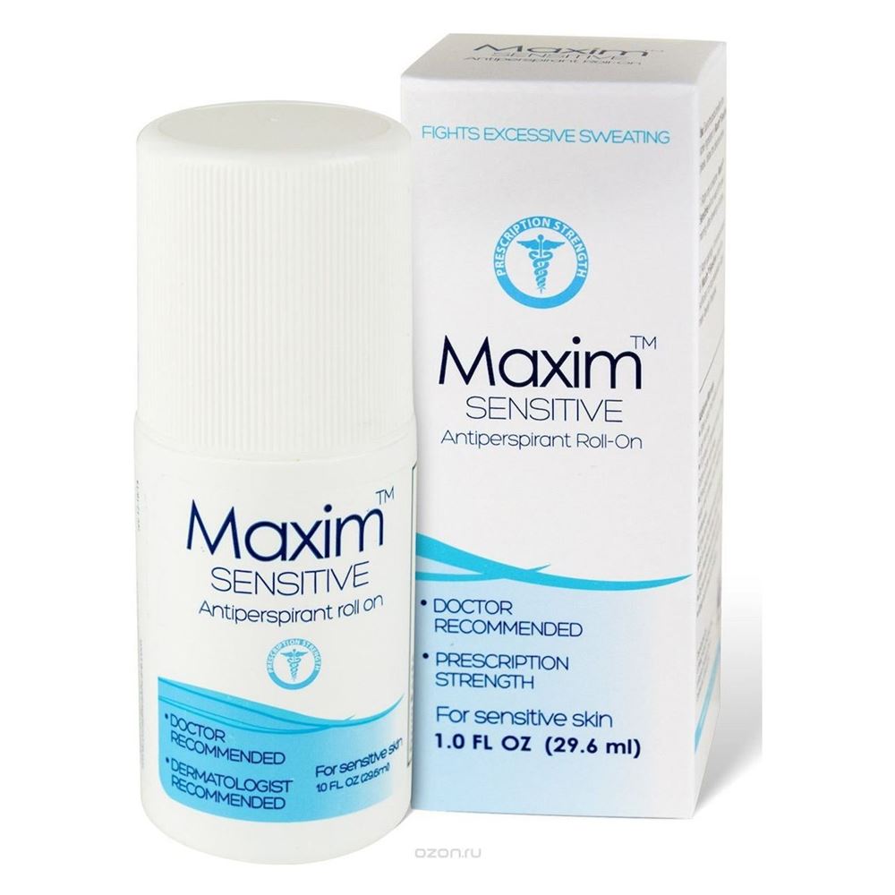 MAXIM Deodorants Anti-Perspirant Maxim Sensitive 10.8% Антиперсперант (10.8%) с шариковым аппликатором для чувствительной кожи 