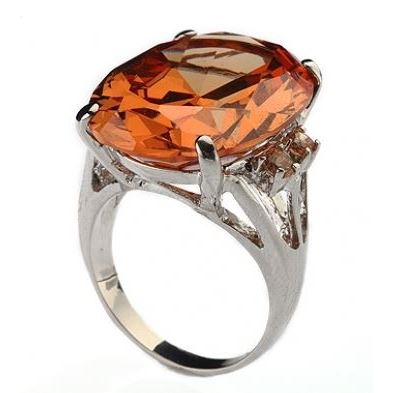 Charmelle Кольца Кольцо RG 2227 Кольцо с крупным оранжевым кристаллом