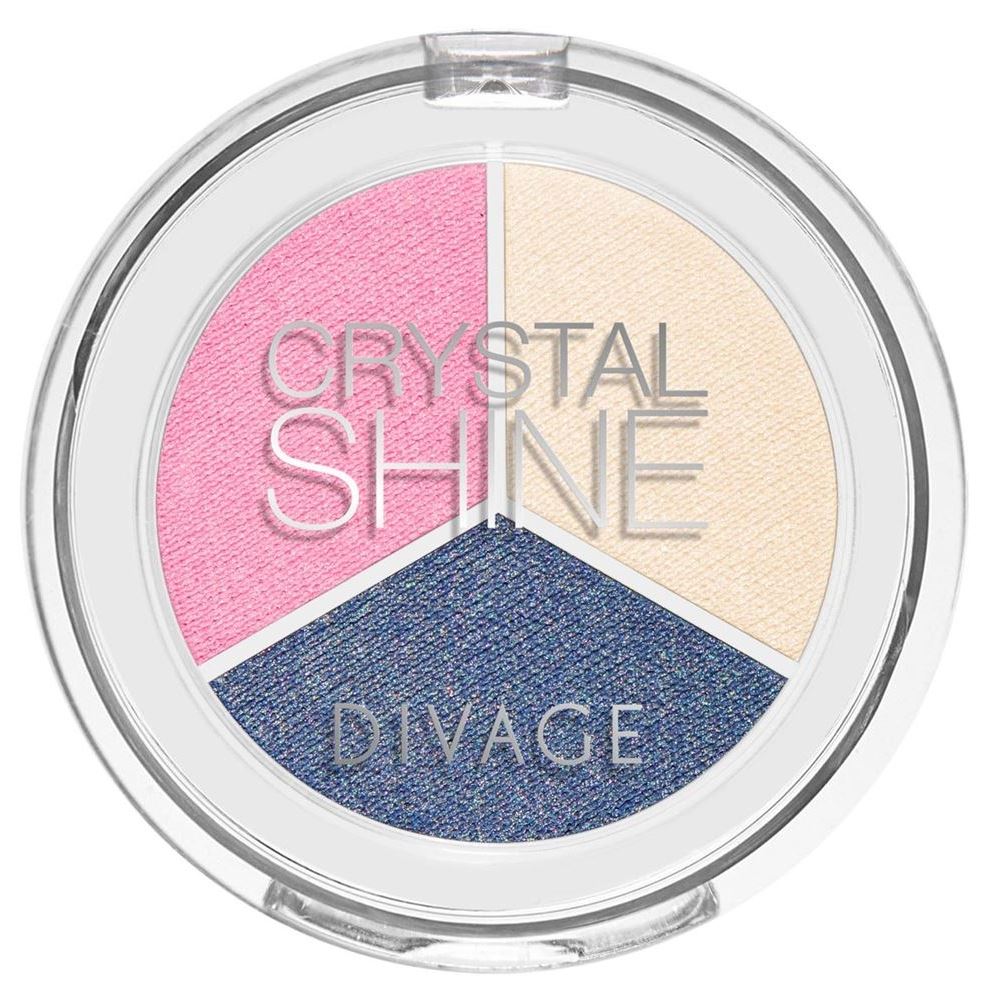 Divage Make Up Crystal Shine Shadows Тени для век 3-х цветные