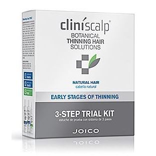 Joico Cliniscalp 3STEP KIT for Natural Hear ES Система от выпадения и для роста волос, для редеющих натуральных волос