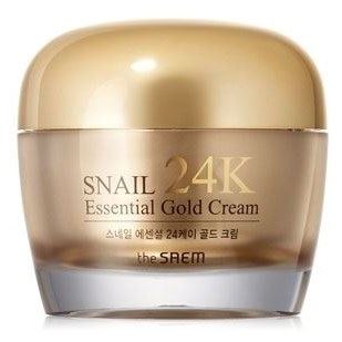 The Saem Snail Snail Essential 24K Gold Cream Крем с муцином улитки