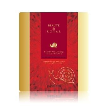 The Saem Face Care Beaute de Royal Snail & Red Ginseng Маска гидрогелевая с экстрактом муцина улитки и женьшенем