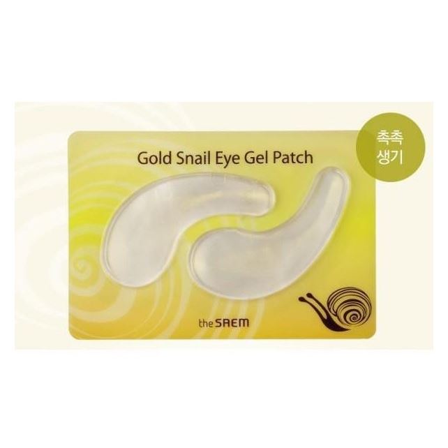 The Saem Snail Gold Snail Eye Gel Patch Патчи с экстрактом муцина улитки для век