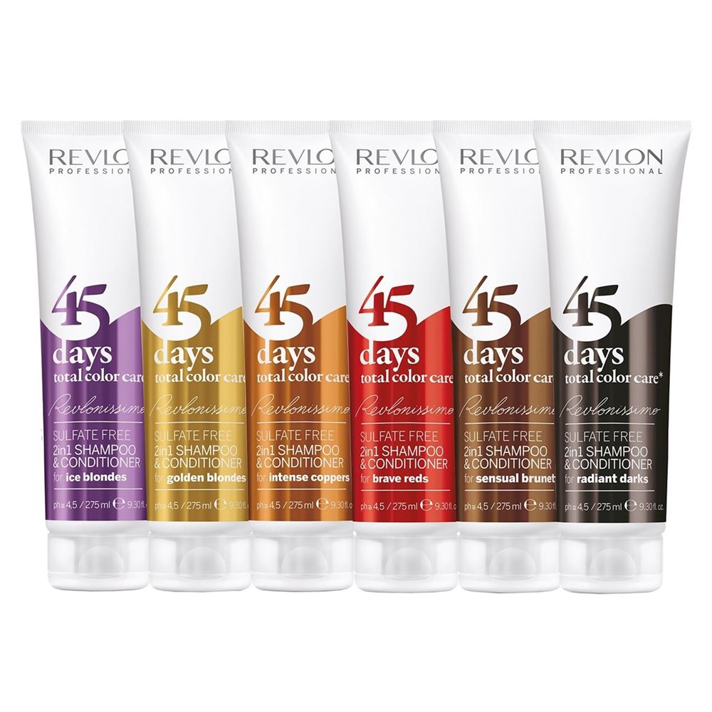 Revlon Professional Coloring Hair 45 Days Total Color Care 2 in 1 Shampoo & Conditioner  Шампунь-кондиционер без сульфатов
