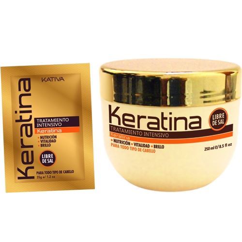Kativa Keratina Кератиновая маска  Интенсивно восстанавливающий уход с кератином для поврежденных и хрупких волос