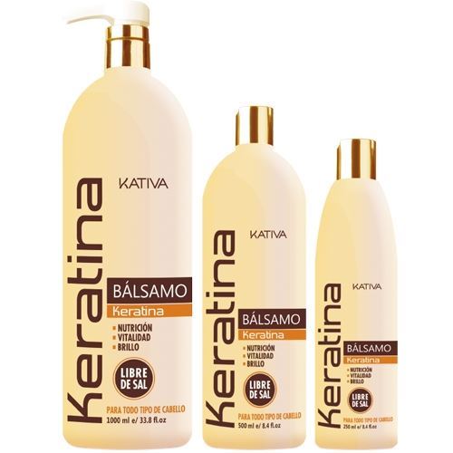Kativa Keratina Кератиновый бальзам-кондиционер Кератиновый укрепляющий бальзам-кондиционер для всех типов волос