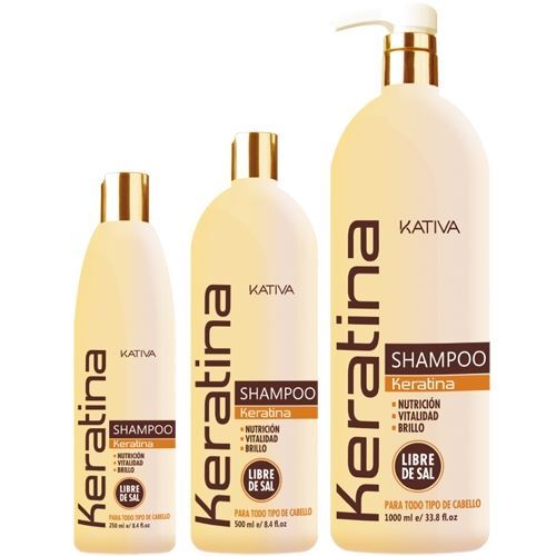 Kativa Keratina Кератиновый укрепляющий шампунь Кератиновый укрепляющий шампунь для всех типов волос