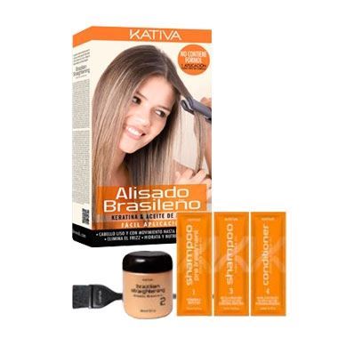 Kativa Keratina Набор для кератинового выпрямления Набор для кератинового выпрямления и восстановления волос с маслом Арганы