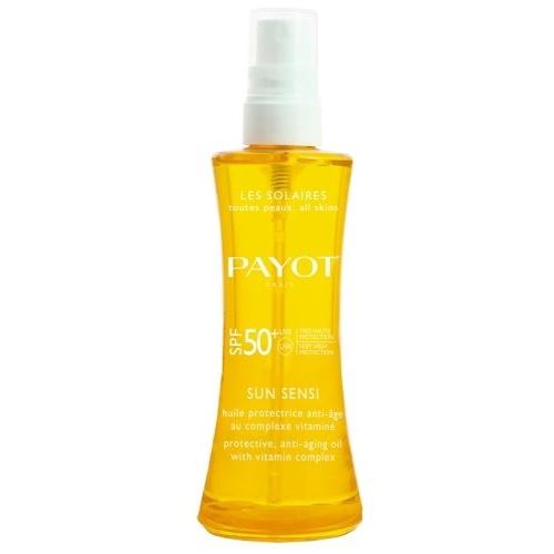 Payot Sun Sensi  SPF50+ Huile Corps et Cheveux Защитное антивозрастное масло с комплексом витаминов