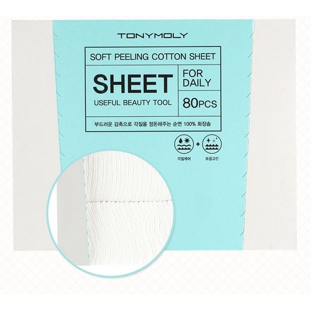 Tony Moly Make Up Soft Cotton Peeling Sheet Хлопковые диски 