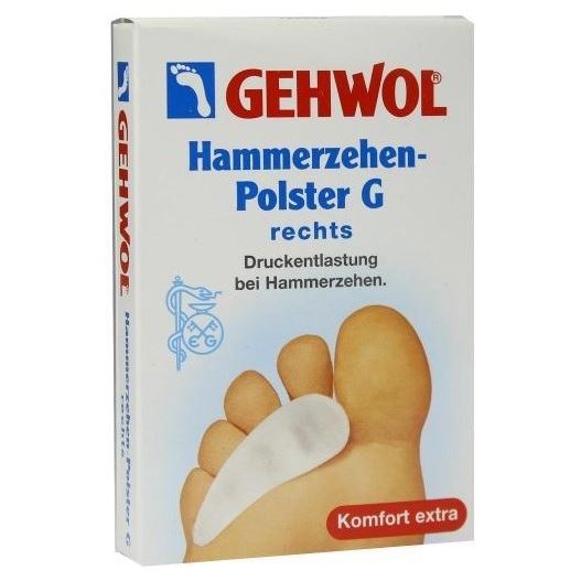 Gehwol Комфорт+ Защита Hammerzehen-Polster G Rechts Гель-подушка под пальцы G Гель-подушка под пальцы G, правая