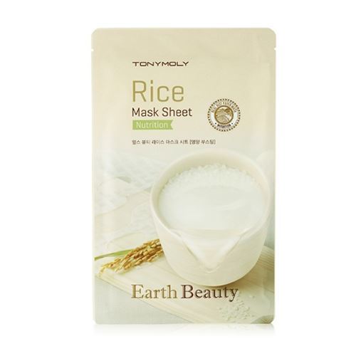 Tony Moly Mask & Scrab Earth Beauty Rice Mask Sheet  Маска гелевая с экстрактом риса для сухой и стареющей кожи