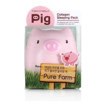 Tony Moly Face Care Pure Farm Pig Collagen Sleeping Pack Маска для лица ночная коллагеновая 