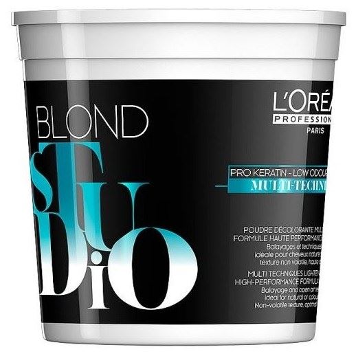 L'Oreal Professionnel Coloring Hair Blond Studio Multi-Techniques Powder Осветляющая пудра с кератином для мультитехник