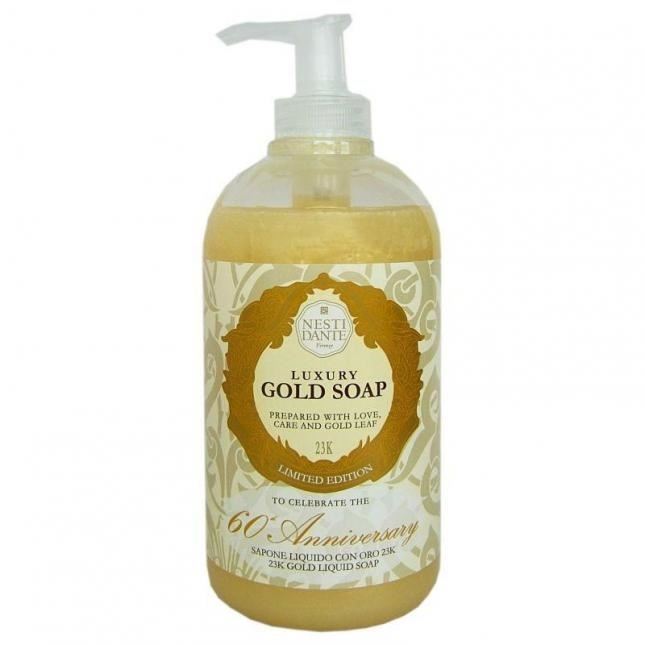 Nesti Dante Liquid Soap Luxury Gold Soap 60 Anniversary Мыло-гель для рук с частицами золота