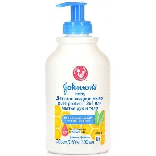 Johnson & Johnson Купаем малыша Детское жидкое мыло 2 в 1 Детское жидкое мыло 2 в 1 для мытья рук и тела