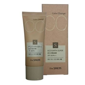 The Saem Eco Earth Super CC Cream SPF30/PA++ Солнцезащитный СС крем SPF30/PA++