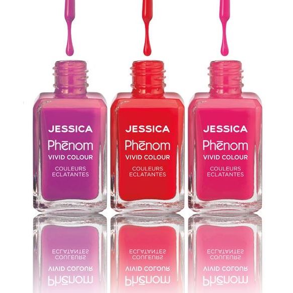 Jessica Nail Polish Phenom Vivid Colour Phenom Система стойкого быстросохнущего глянцевого покрытия для ногтей