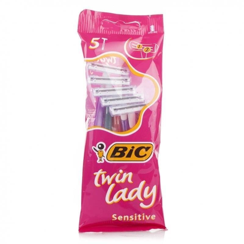 BiC Станки BIC Twin Lady Sensitive Станки одноразовые Станок одноразовый (пакет), для леди