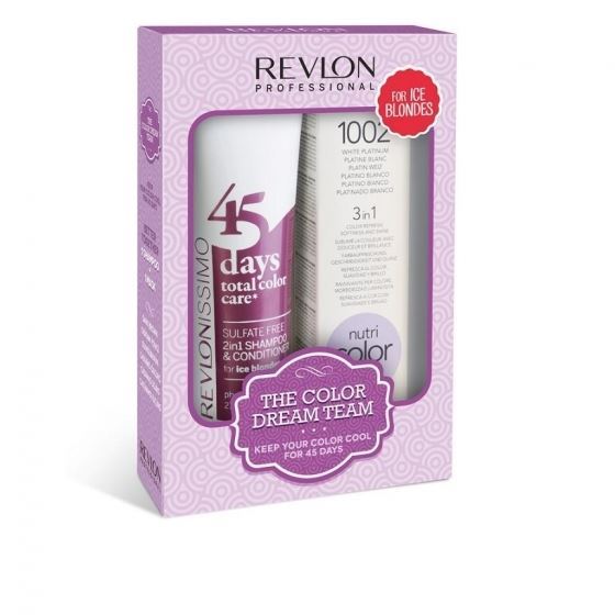 Revlon Professional Coloring Hair The Color Dream Team Kit For Ice Blondes Набор RCC 45+ NCC холодный блонд
