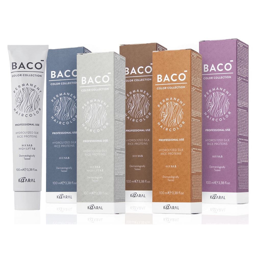 Kaaral BACO Coloring Hair PREMIUM Silk Hydrolyzedhair Color Cream Крем-краска с гидролизатами шелка Permanent Hair Color Hydrolyzed Silk Rice Proteins