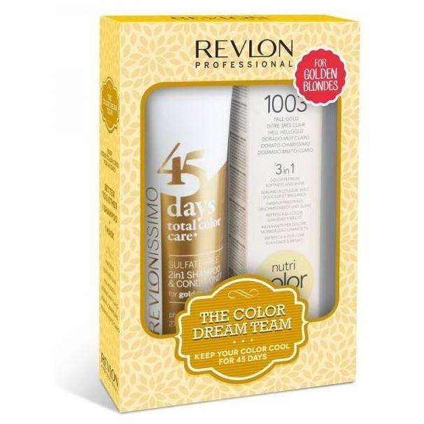 Revlon Professional Coloring Hair The Color Dream Team Kit For Golden Blondes  Набор RCC 45+NCC теплый блонд