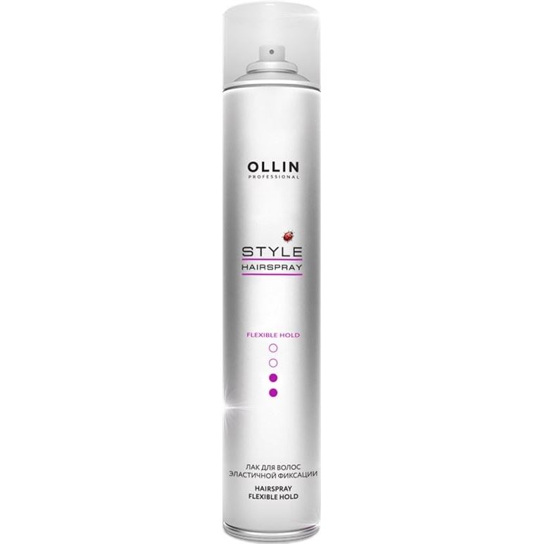 Ollin Professional Styling Flexible Hold Hairspray Лак для волос эластичной фиксации