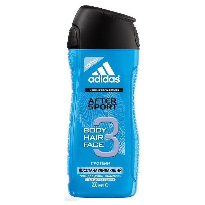 Adidas Fragrance Shower Gel Male After Sport Гель для душа и шампунь