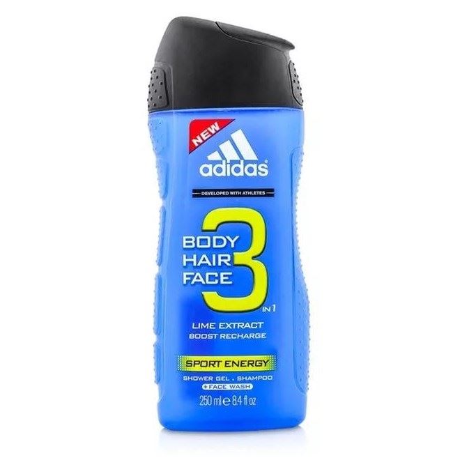 Adidas Fragrance Shower Gel Male Sport Energy Энергетический гель для душа и шампунь