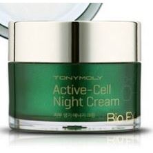 Tony Moly Face Care Bio EX Active Cell Night Cream Крем ночной антивозрастной с растительными стволовыми клетками