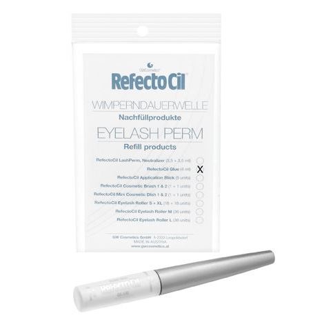Refectocil Coloring eyebrows and eyelashes RefectoCil Eyelash Perm Refill Glue Клей для фиксации непослушных ресниц