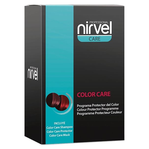 Nirvel Professional Color Retention Color Care Pack Набор для защиты цвета для окрашенных волос: шампунь, сыворотка, маска
