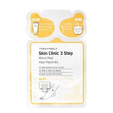 Tony Moly Body Care Skin Clinic 3 Step Micro Peel Heel Patch Kit Система 3 шага уход за огрубевшей кожей ног и пяток
