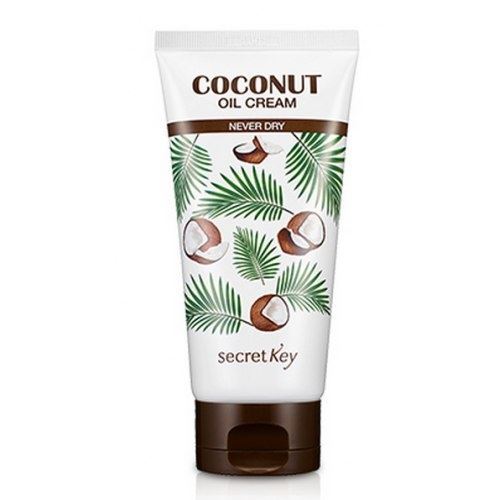 Secret Key Face Care Coconut Oil Cream Never Dry Крем для лица питательный на основе кокосового масла, для сухой обезвоженной кожи