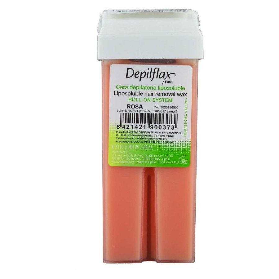 Depilflax Waxes Wax Roll-On Cartridge Rosa Воск Розовый, средней плотности для чувствительной кожи, с увлажняющими свойствами