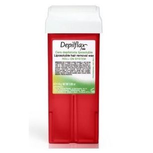 Depilflax Waxes Wax Roll-On Cartridge Watermelon Теплый воск для депиляции в картридже с Арбузом, прозрачный для любого типа кожи, освежает и успокаивает кожу