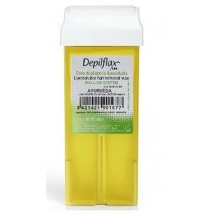 Depilflax Waxes Wax Roll-On Cartridge Ayurveda Теплый воск для депиляции в картридже Аюрведа, прозрачный для любого типа кожи, антиоксидантное действие