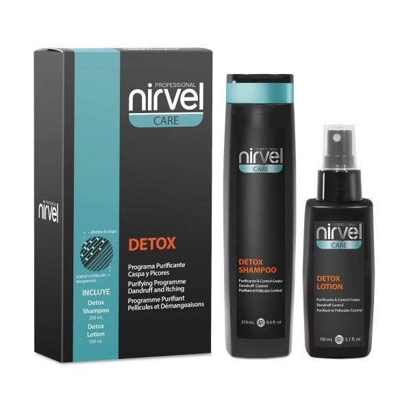 Nirvel Professional Cabello Sano Therapy Detox Pack  Набор против перхоти (себореи) и раздраженной кожи головы 