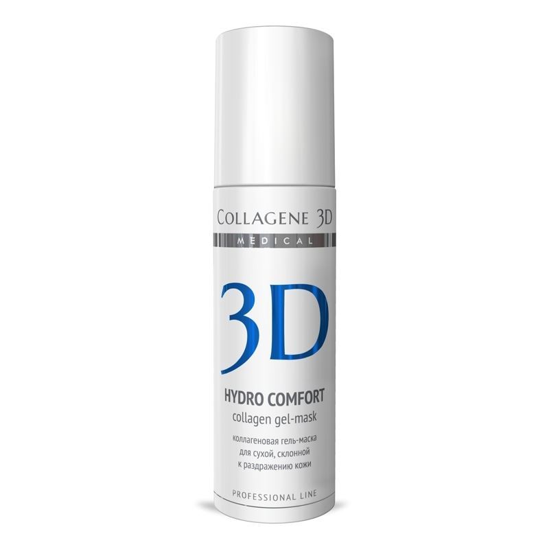 Medical Collagene 3D Профессионалам Hydro Comfort Collagen Gel-Mask Гель-маска для лица с аллантоином, для раздраженной и сухой кожи